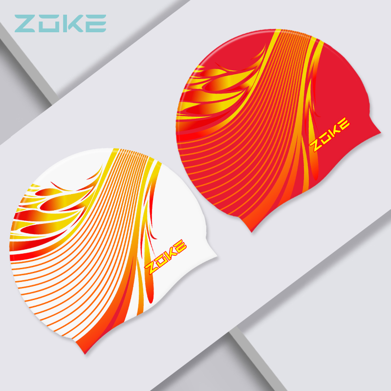 【2022新品】ZOKE洲克官方舒适防水护耳硅胶泳帽-中国水球队同款-封面