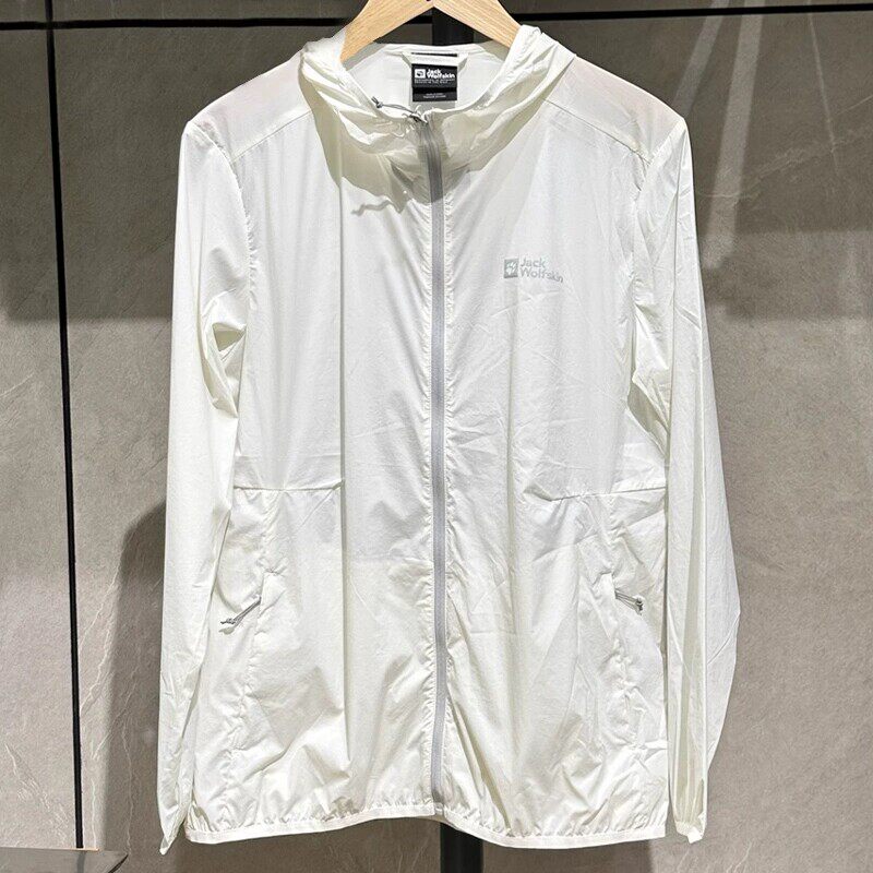 奥莱正品春夏JackWolfskin狼爪防晒衣男士户外休闲遮阳透气皮肤衣