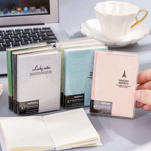 A7口袋便携小本子ins高颜值防水封面学生加厚空白记事本a7便签本