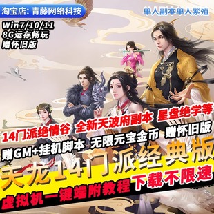 天龙八部单机版2025年经典绝情谷天波府星盘绝学内置GM怀旧网游