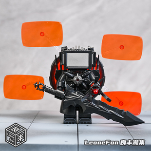 马桶人VS监视人积木人仔拼装玩具泰坦监控人末日守望者男生礼物