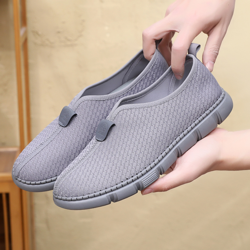 布瑞京僧鞋春季男单鞋圆口传统洒鞋透气软底防滑爷爷道士鞋居士鞋