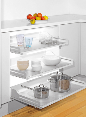 瑞士铂格PEKA丽铂平飞篮橱衣柜抽屉多层板式拉篮风雅黑平板组合篮