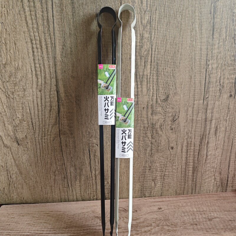 日本大创进口烧烤火钳夹垃圾夹子木炭夹子碳夹加厚加长防烫烧烤夹