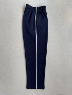 济南历城区小学生校服春秋加绒灰色条藏蓝色校裤包邮长裤