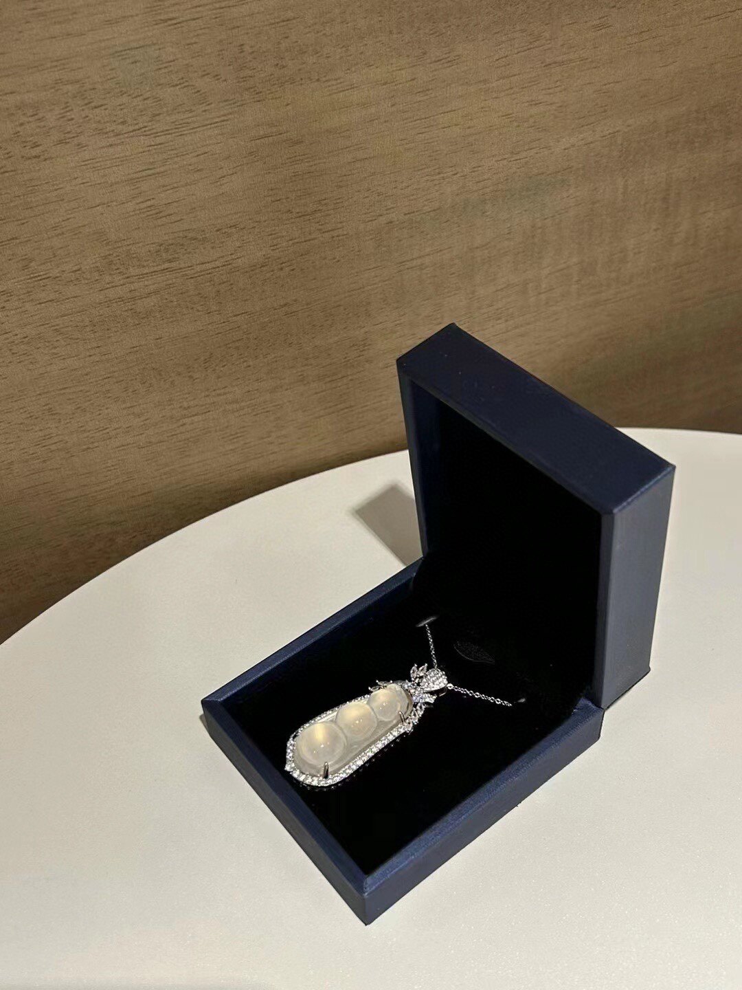 天然冰种白玉髓弥勒佛吊坠项链女项链