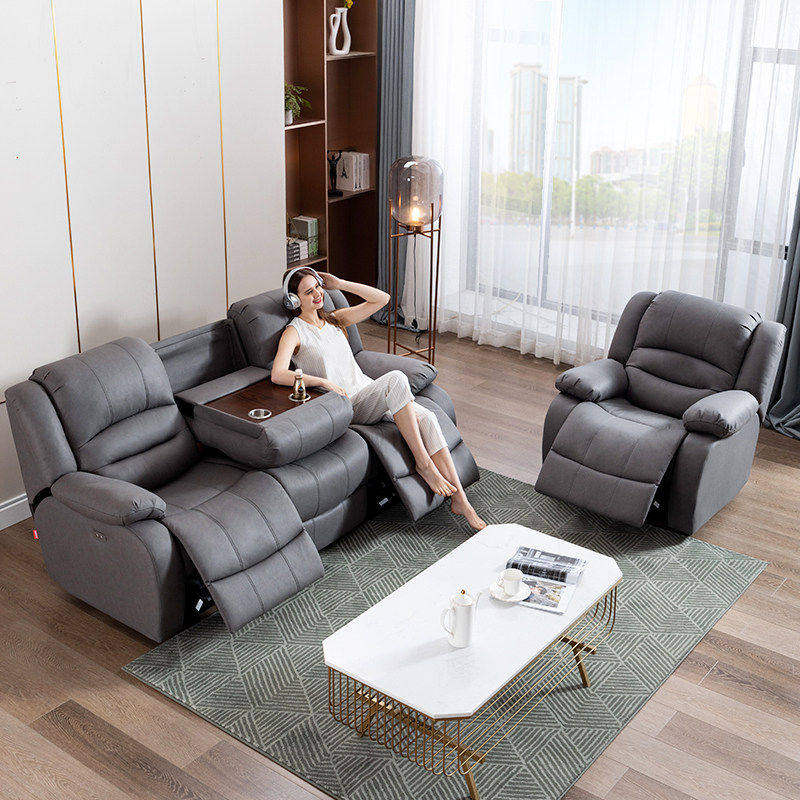 头等太空舱沙发多功能客厅组合双三人中小户型电动家庭影院真皮