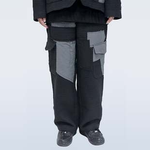 SUIT STR 几何结构破坏设计 简约版 粗仿西裤 修身 定量发售