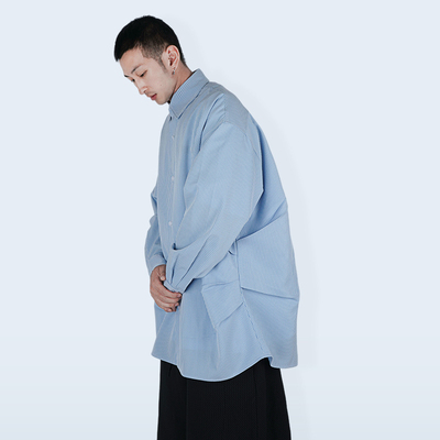 STREAMLET.CHEN:褶皱工艺廓形衬衫