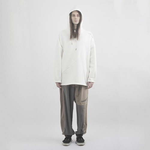 原创设计顺滑质感刺绣宽松休闲裤