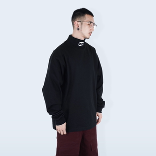 高领刺绣宽松长袖 STREAMLET.CHEN 型修订3.0 版 T恤 基础款