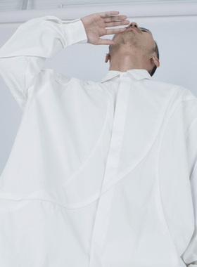 STREAMLET.CHEN:原创设计师品牌曲线版图垂感宽松衬衫