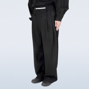 百叶褶纯色休闲西裤 STR 流线型立体剪裁 680D订制面料 TROUSERS