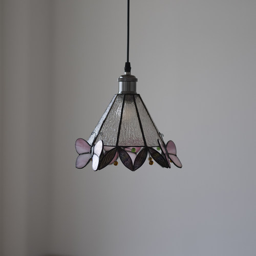 金艺铝材玻璃法式床头手工吊灯