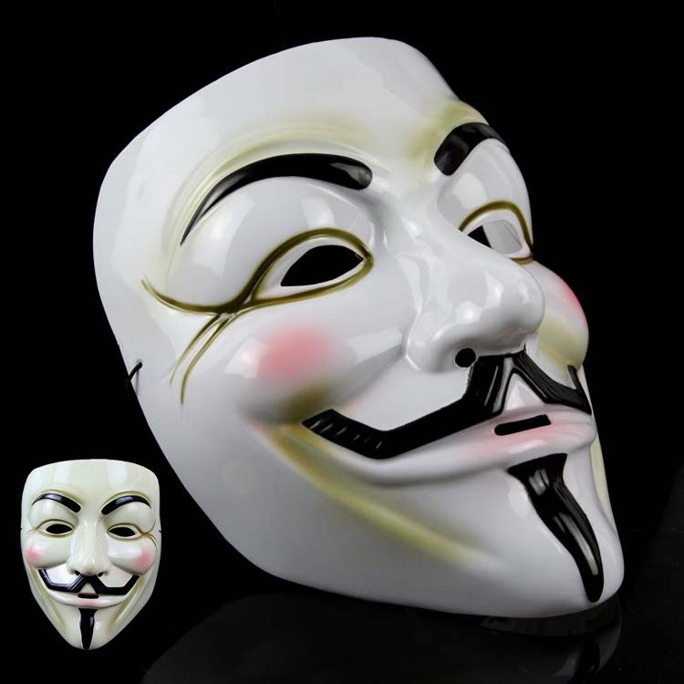 盛泉 万圣节恐怖面具 黑客 v字仇杀面具 v字队面具 v怪客面具
