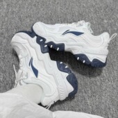 休闲老爹鞋 女鞋 新款 李宁红糖 厚底增高防滑透气运动休闲鞋 舒适