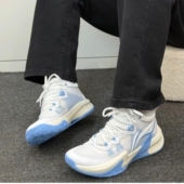 轻量减震回弹训练鞋 李宁轻速1篮球鞋 男透气系带耐磨实战运动鞋