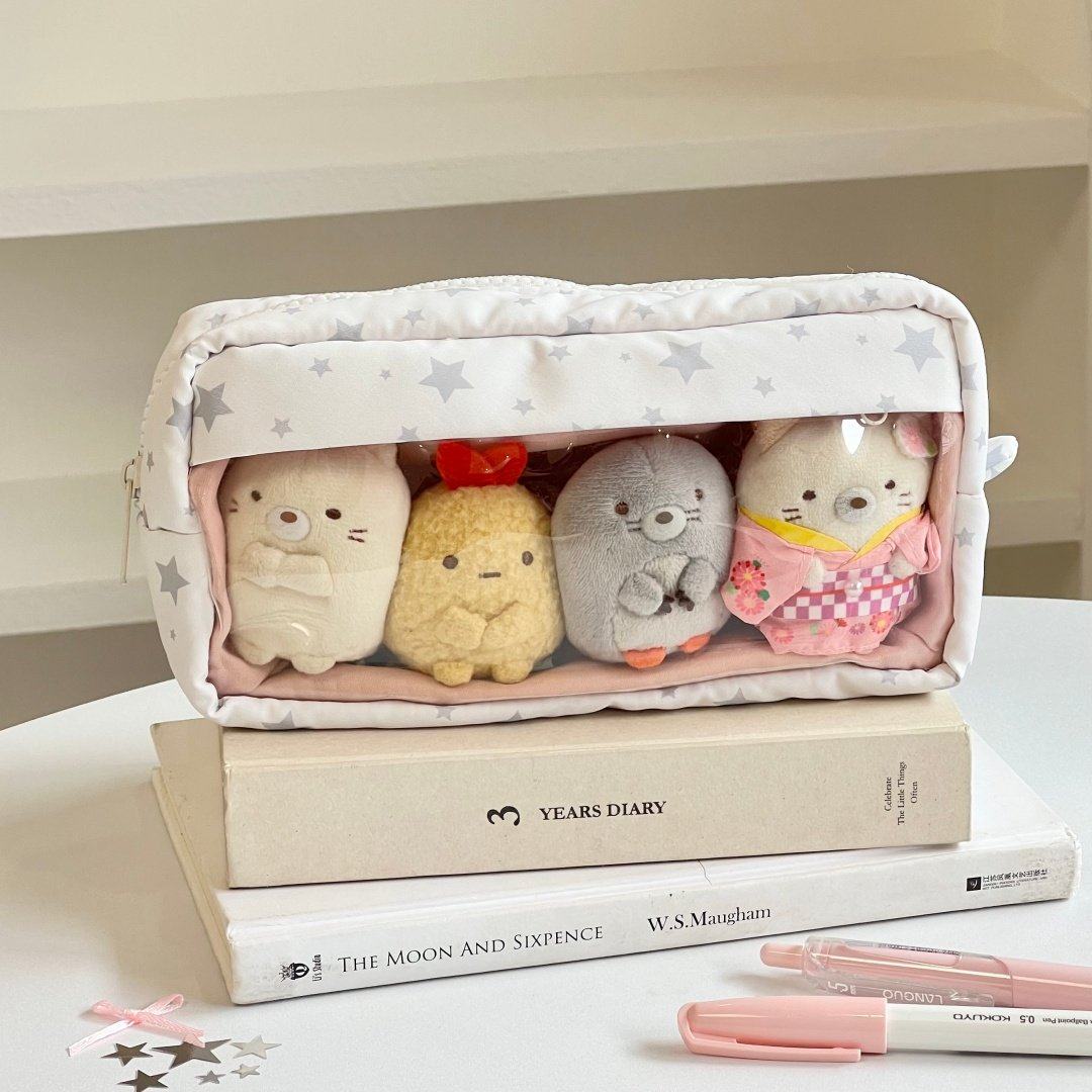 可爱星星韩系方糖毛绒可视笔袋卡通动物痛包大容量学生文具收纳包,文具电教/文化用品/商务用品,笔袋,淘宝优惠券,粉丝福利购,淘宝优惠卷