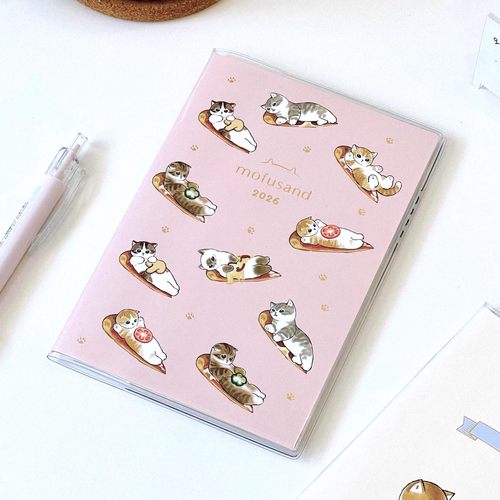 日系可爱鲨鱼猫A6多功能手账本