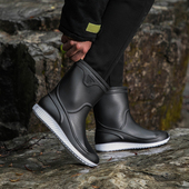 男士 男洗车保暖水鞋 雨鞋 冬季 中筒防滑时尚 雨靴厨房工作鞋 钓鱼胶鞋