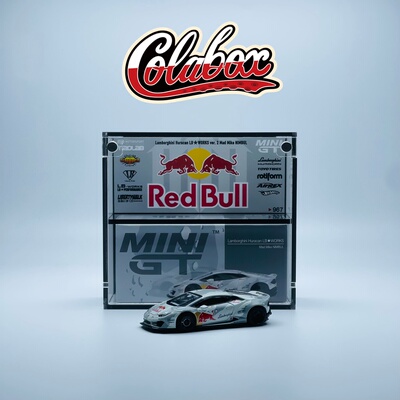 MINIGT 967 LBWK兰博基尼 红牛涂装 1:64精品亚克力展示盒防尘盒