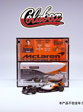 TARMACWORKS F1迈凯轮MCL60 Piastri 1:64精品亚克力展示盒防尘盒