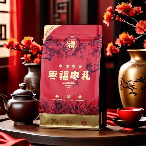 精美大枣灰枣通用包装袋空袋大枣250g-500g灰枣若羌大枣自封袋