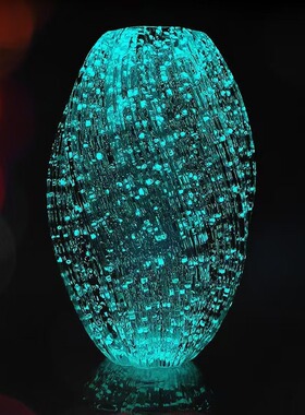 麦芽糖透明夜光不规则玻璃花瓶客厅家居装饰品水培插花餐桌摆件