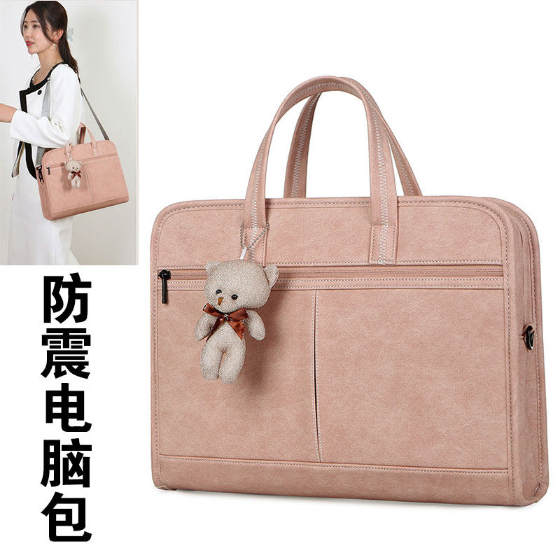 2026新款女士手提公文包多分层通勤a4文件14寸笔记本电脑高级感大容量
