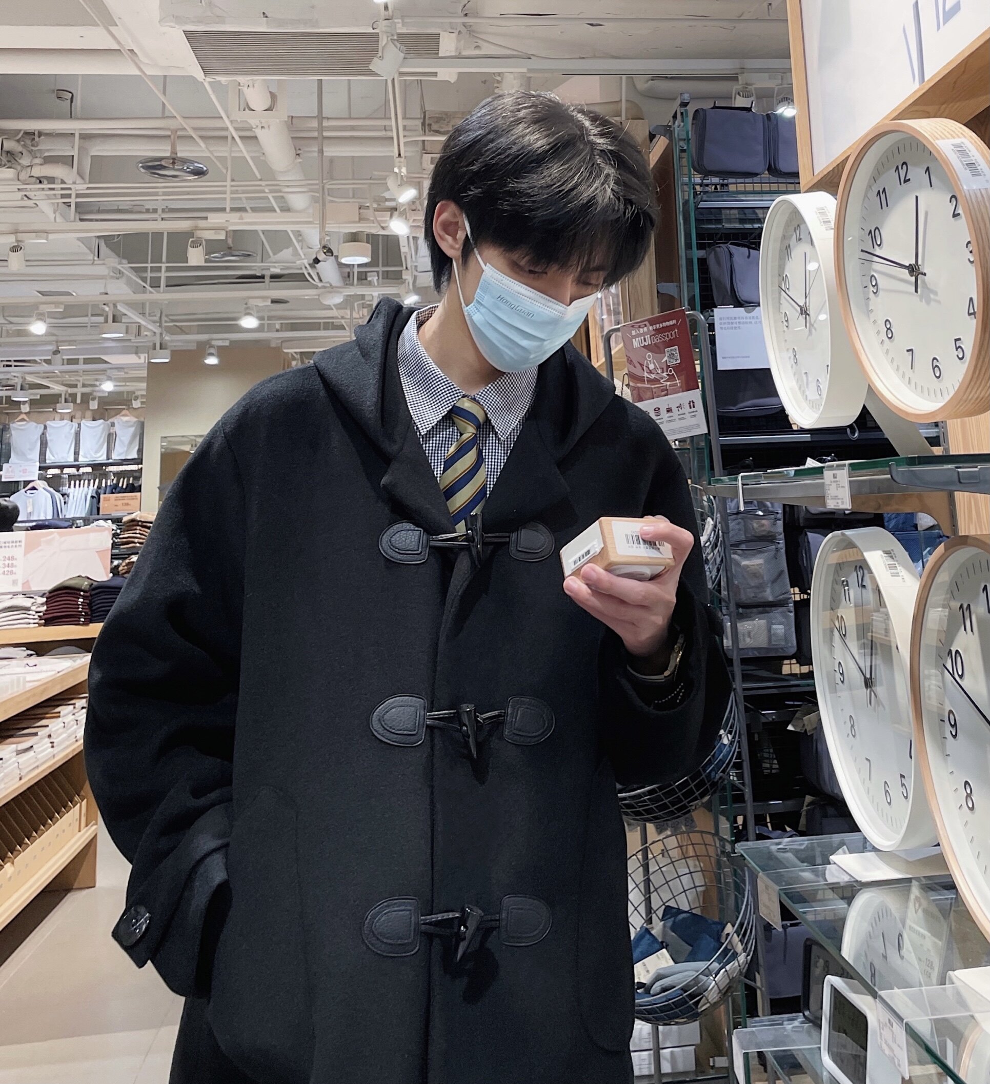 暖冬jkdk日系牛角扣中长款连帽大衣橡果制服INDExACORN中性情侣款,模玩/动漫/周边/娃圈三坑/桌游,JK制服/DK制服/学生装cos,淘宝优惠券,粉丝福利购,淘宝优惠卷