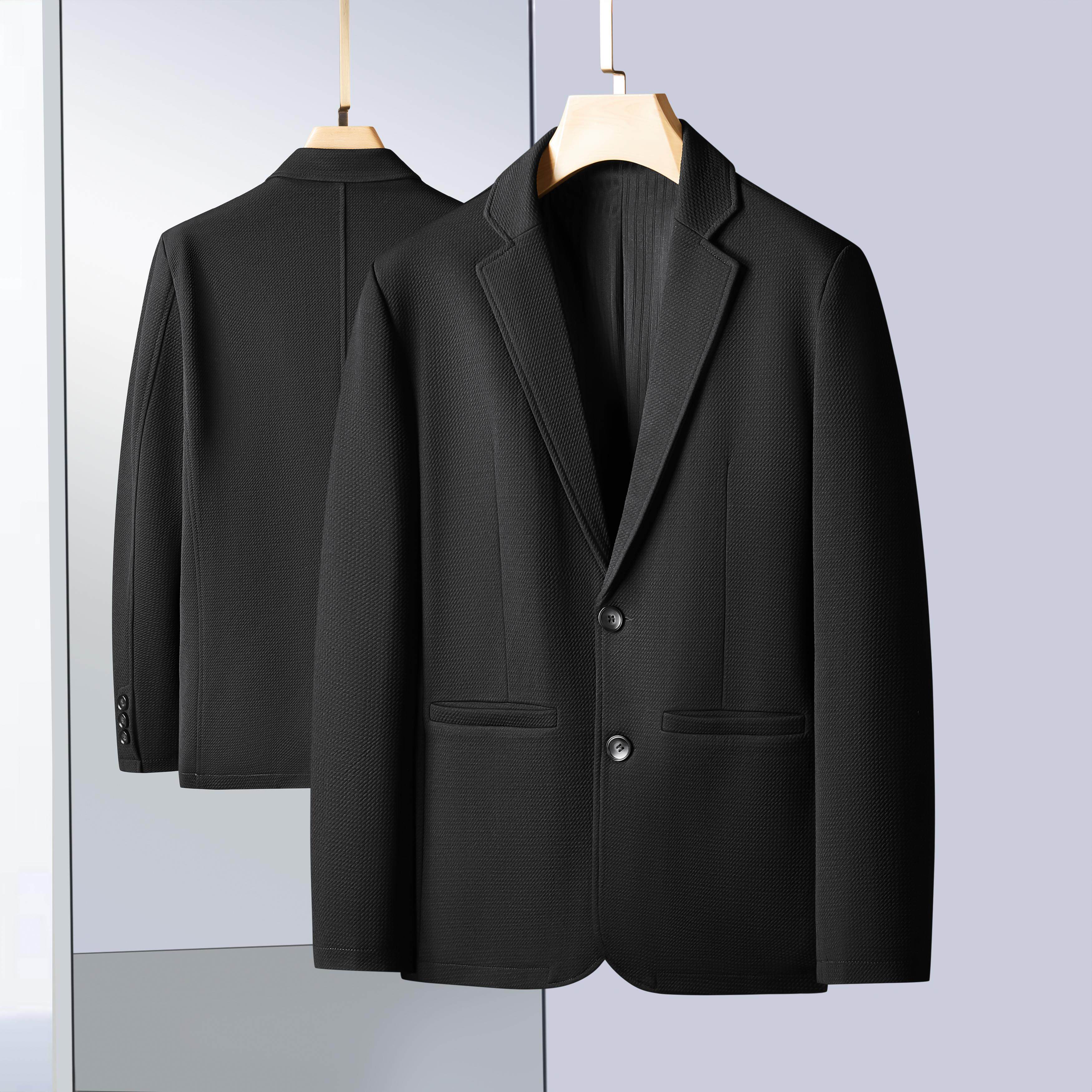 春季加肥加大时尚商务休闲西服