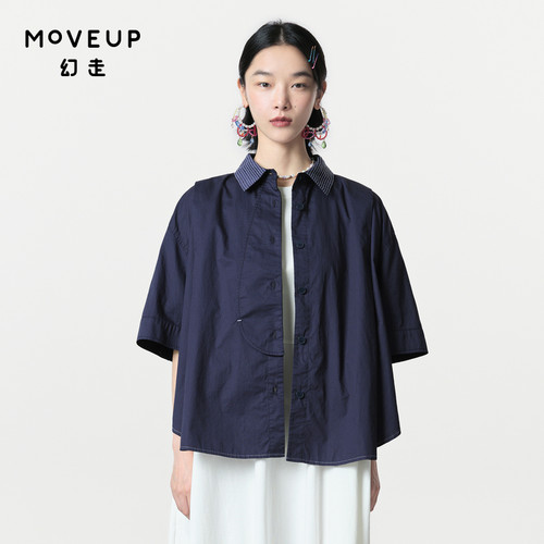 Moveup设计师纯棉春季绣花