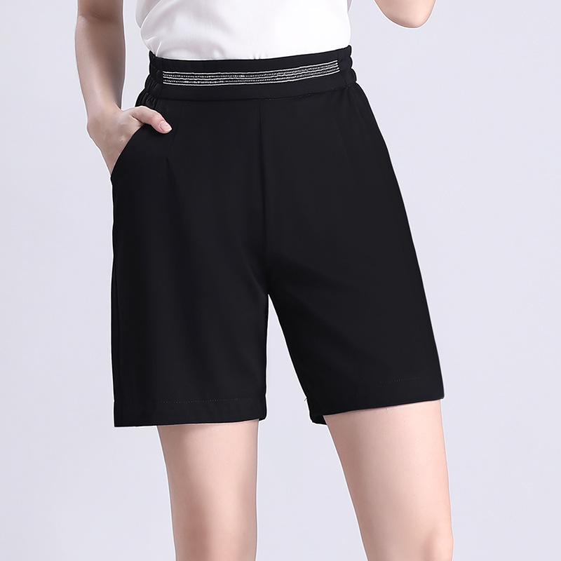 休闲短裤女夏2019新款高腰宽松外穿韩版阔腿裤五分a字裤一件代发限时抢购
