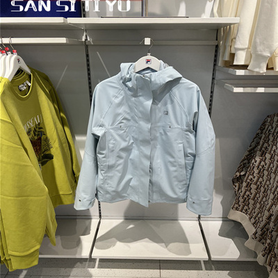 FILA斐乐2025冬季款女子休闲运动加绒保暖冲锋衣两件套A61W541708