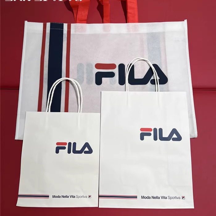 FILA斐乐购物袋正品原装包装袋礼品衣服服装鞋子帆布袋男女手提袋,包装,塑料购物袋,淘宝优惠券,粉丝福利购,淘宝优惠卷