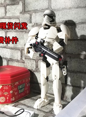 星球大战风暴骑兵白兵兼容乐高幻影75114人仔千年隼积木拼装玩具