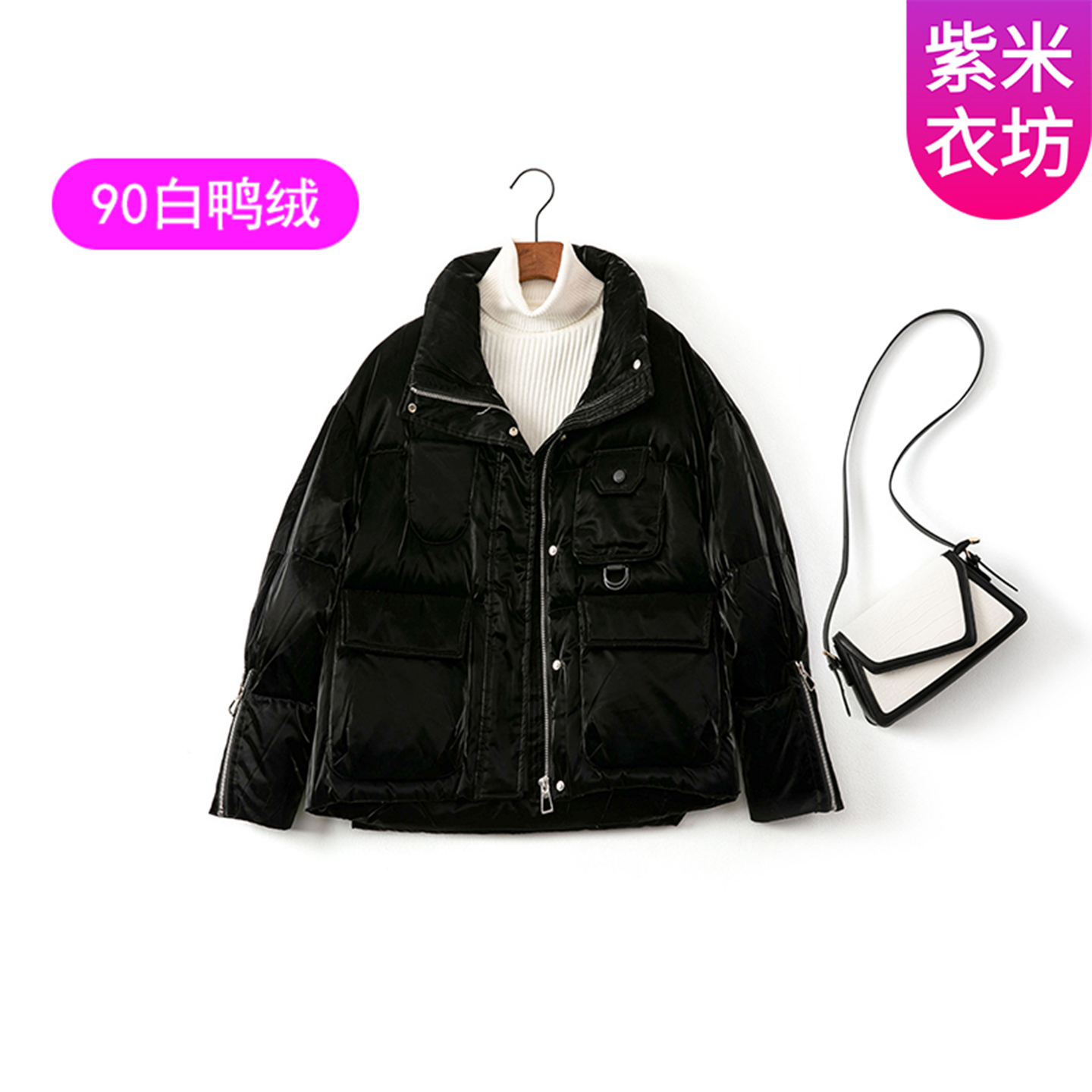 秋冬装新款时尚休闲廓形羽绒服