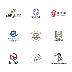 logo设计原创注册商标企业公司图标志VI字体图形设计修改满意为止