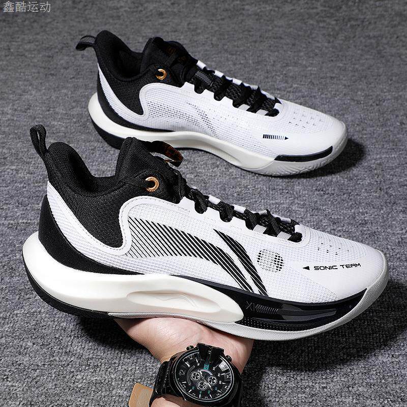 李宁篮球鞋男2023冬季新款防滑耐磨便宜音速11team减震回弹运动鞋