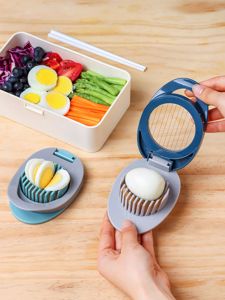 Kawashimaya egg cutter All four cut eggs Preserved egg artifact divider Stainless steel egg slicer cutter