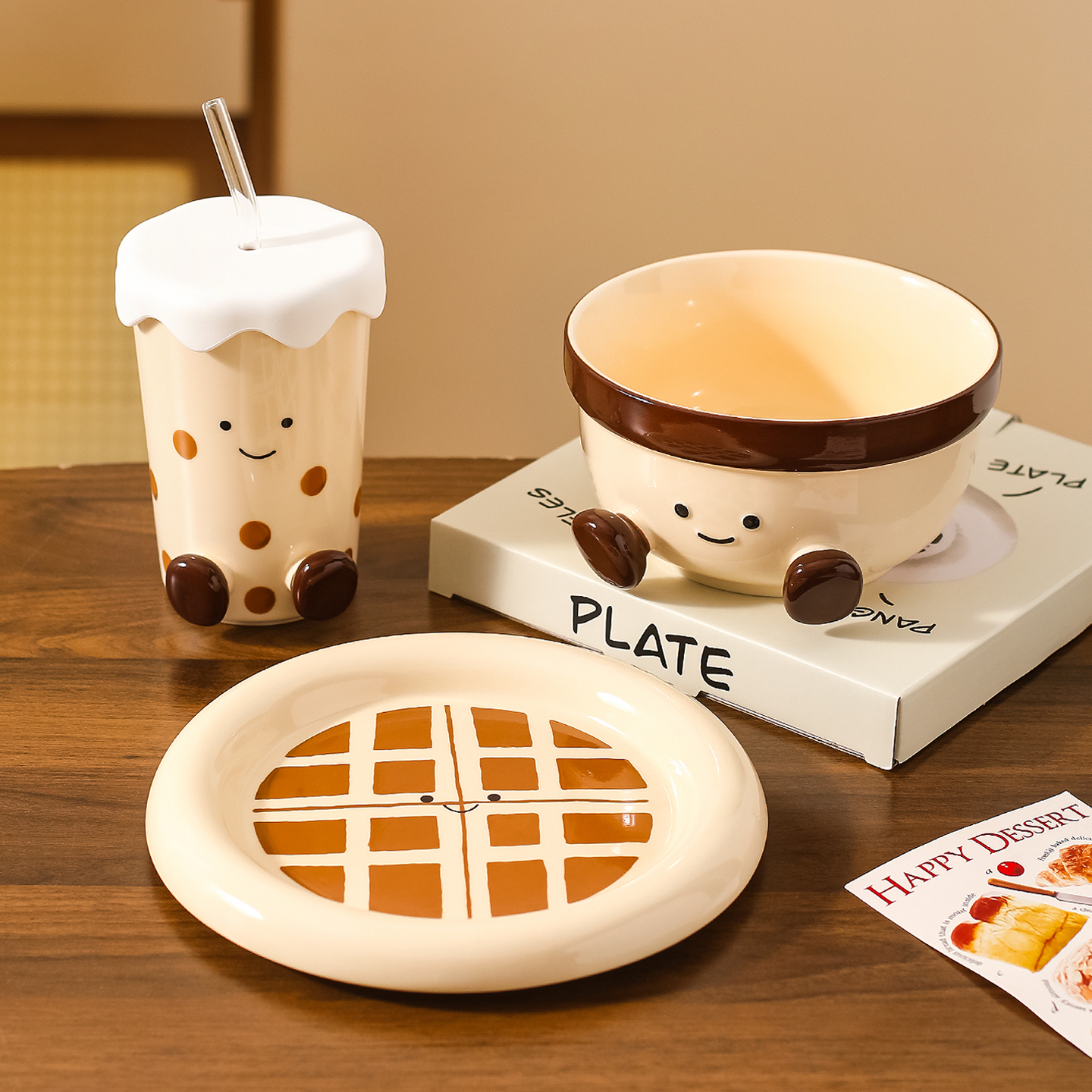 川岛屋可爱泡面碗家用高颜值餐具