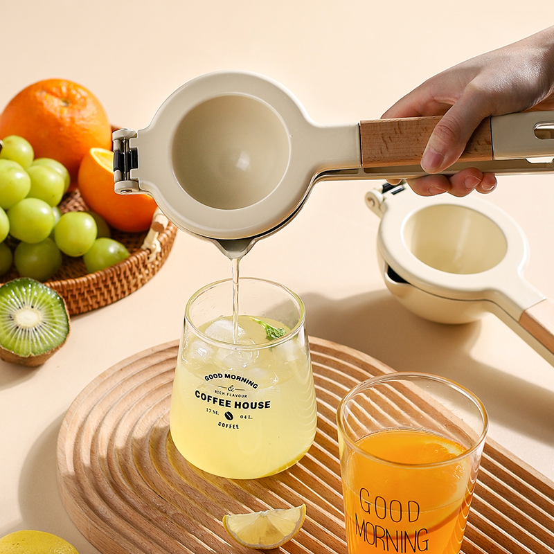 川岛屋柠檬榨汁器手动榨汁机挤压橙子压汁器压果汁神器工具柠檬夹