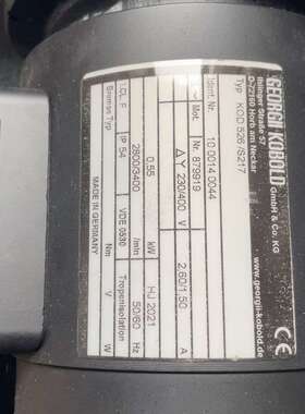 议价-电机马达 KOD+526型号 三相 0.55kw-可维修
