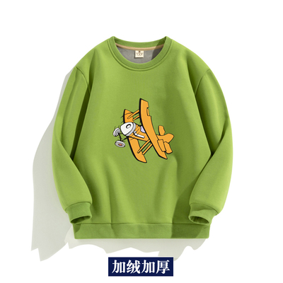 男童卫衣加绒加厚卡通秋冬装