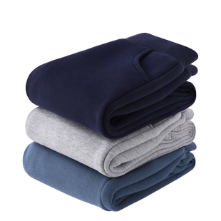 男女儿童运动裤一体加绒加厚幼儿园小学生校服长裤子藏青蓝灰黑色