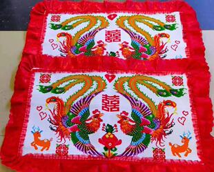 精准印花十字绣2026新款绣情侣结婚自己绣枕套全绣婚礼刺绣枕套