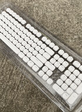 大厂矮轴超薄平胸键帽黑白色透光