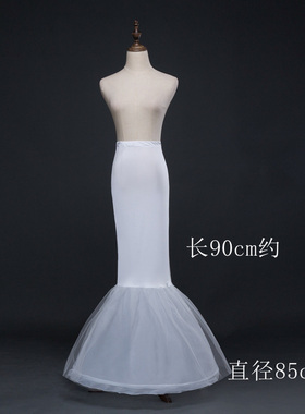裙撑鱼尾加大拖尾新娘婚纱不规则加长超蓬礼服演出造型内衬裙