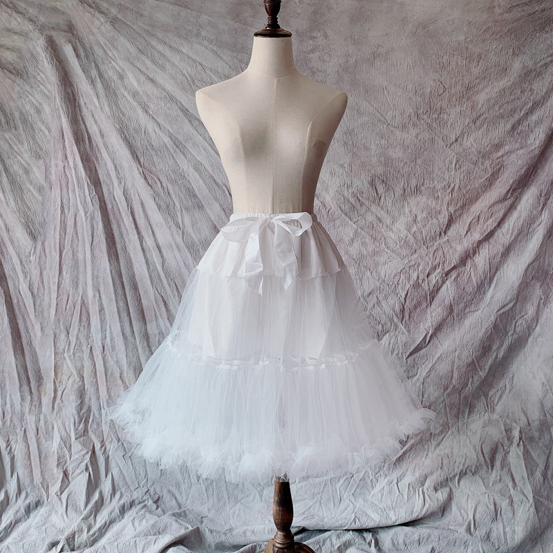 lolita裙撑洛丽塔日常云朵无骨软纱薄款棉花糖夏季jk百搭蓬蓬裙