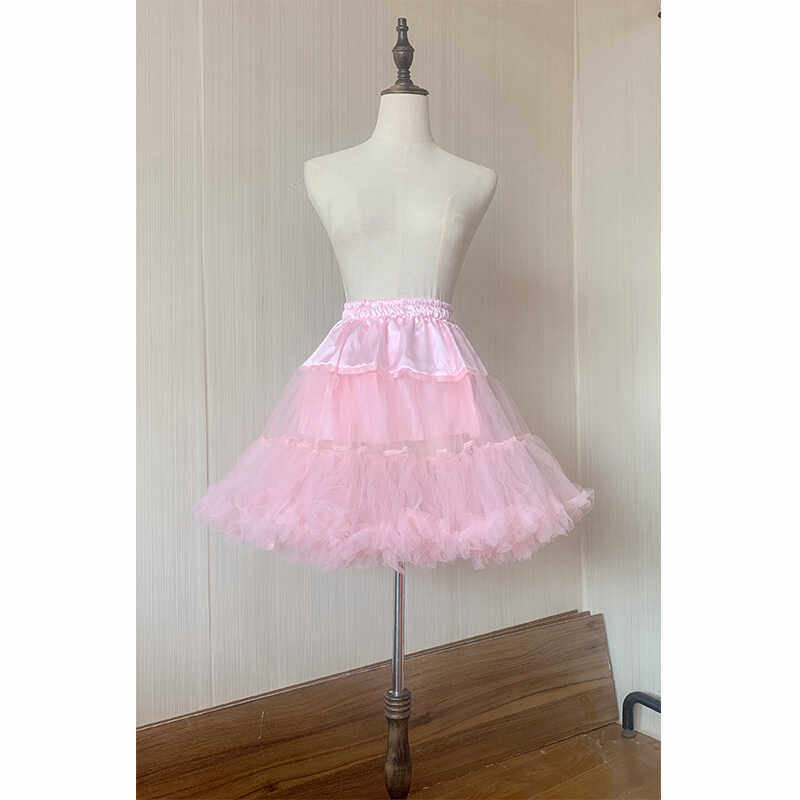 裙撑lolita棉花糖云朵撑日常撑洛丽塔无骨软纱暴力蓬蓬短款衬裙撑